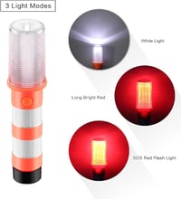 ZONJIE LED Vészjelző Lámpa Szett - 2 db Mágneses Piros Fényjelző, 3 Világítási Móddal, Autós Biztonsághoz, Kempinghez, Vízálló 3