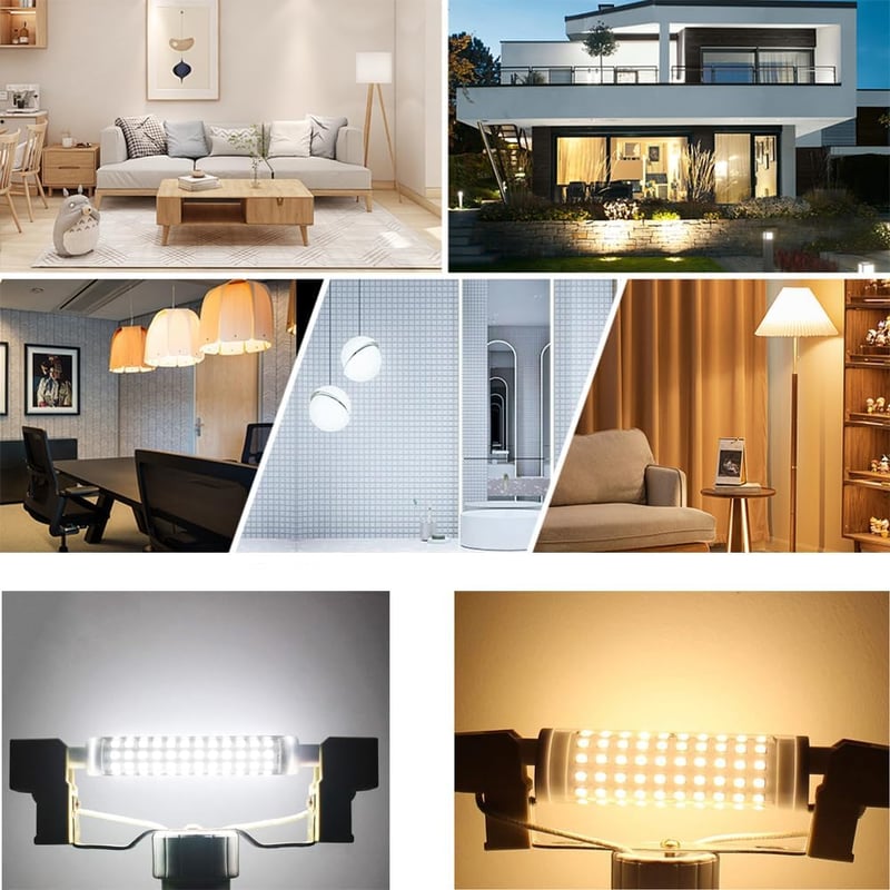 ALQFFHL R7S LED lámpa 118mm, szabályozható, 50W, 3000K meleg fehér, 4000lm, halogén helyettesítő