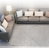 3D Effect Rug Indoor & Outdoor Rug Balcony Patio Kitchen Rug Modern Rug Anthracite Grey Living Room Bedroom Rug (Anthracite Grey, 120 x 160 cm) - 120 X 160 CM, Anthracite Grey 7