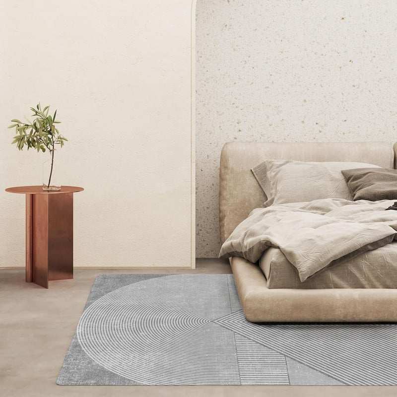 3D Effect Rug Indoor & Outdoor Rug Balcony Patio Kitchen Rug Modern Rug Anthracite Grey Living Room Bedroom Rug (Anthracite Grey, 120 x 160 cm) - 120 X 160 CM, Anthracite Grey