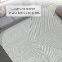 3D Effect Rug Indoor & Outdoor Rug Balcony Patio Kitchen Rug Modern Rug Anthracite Grey Living Room Bedroom Rug (Anthracite Grey, 120 x 160 cm) - 120 X 160 CM, Anthracite Grey 3