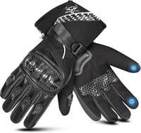 BEAST RAGE Téli Motoros Kesztyű - Vízálló, Szélálló, Érintőképernyős, Hőszigetelt Kesztyű Motorozáshoz, Férfiaknak és Nőknek, Kék, L Méret 9
