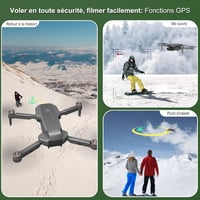Wipkviey B12 Drón 4K Kamerával - WiFi Vezérlés, Távirányító és Applikáció, 2 Akkumulátor, Hordozható Táska, 810g 5