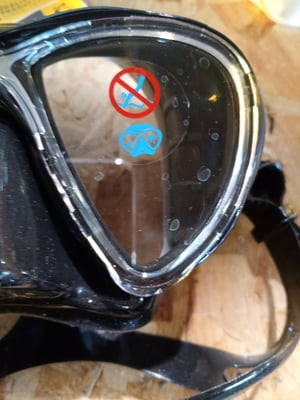 Cressi Big Eyes Evolution búvármaszk és Alpha UD snorkel szett, fekete/fekete, felnőtt méret, használt állapot