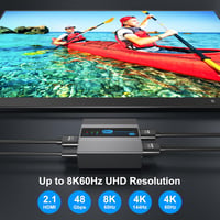 VEDINDUST 8K 4K HDMI Elosztó 1:2 - Xbox, PS5 Kompatibilis 4