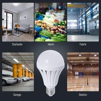 E27 LED Vészvilágító Izzó - Okos, Indukciós, Újratölthető, Energiatakarékos, 9W 9