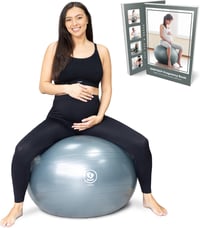 BABYGO® Kismama Fitnesz Labda 65cm - Nude Színű, Irodai és Jógahasználatra, 1000kg Teherbírású 1