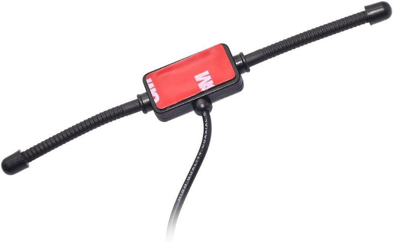 Eightwood DAB+ Szélvédő Antenna - 3m Kábeles Autórádió Antenna, Üvegre Szerelhető Patch Aerial Megoldás DAB Rádióhoz