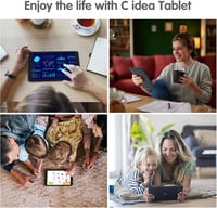 C idea 8 colos Android 13 tablet tiniknek, kék fény szűrővel, 2GB RAM, 32GB ROM, bővíthető 64GB-ig 6