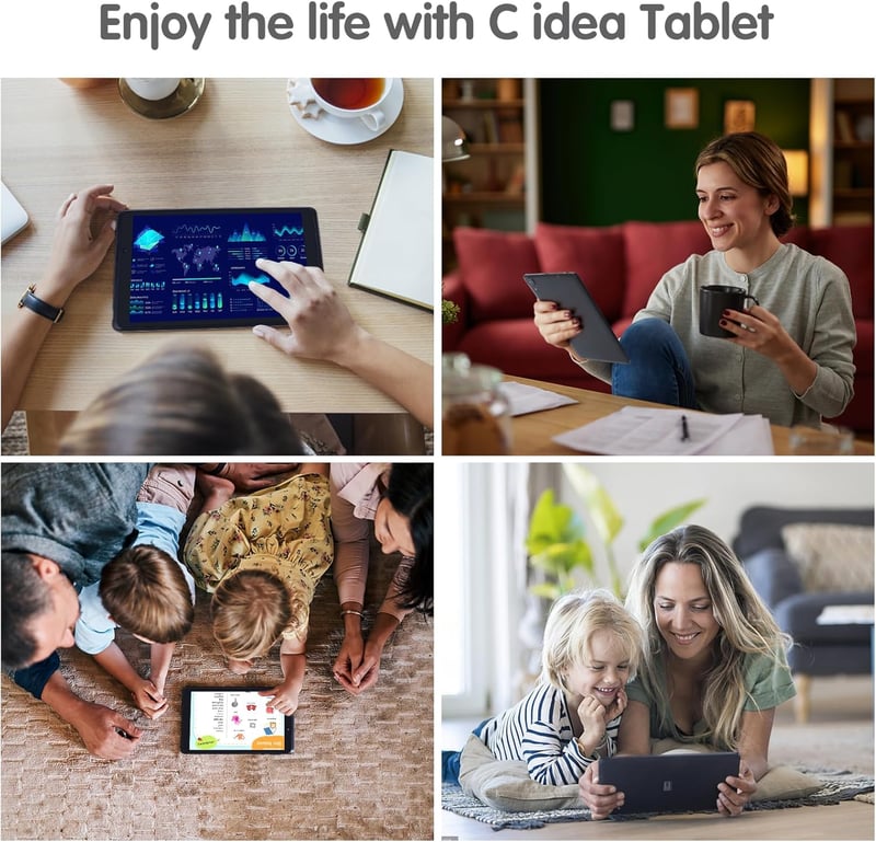 C idea 8 colos Android 13 tablet tiniknek, kék fény szűrővel, 2GB RAM, 32GB ROM, bővíthető 64GB-ig