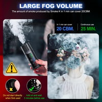 LENSGO Hordozható Ködgép Távirányítóval - Fotózáshoz, Rendezvényekhez, Bulikhoz, Színpadi Effektekhez, Halloweenre, Fertőtlenítéshez, Esküvő 4