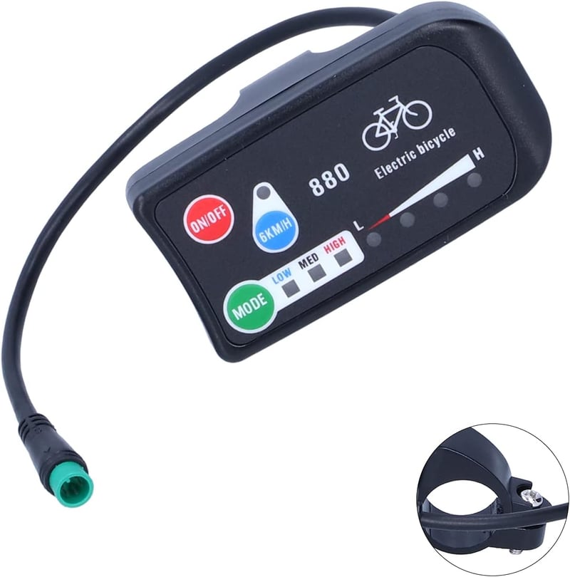 Bnineteenteam KT-LED880 E-bike kijelző és sebességmérő 36V/48V