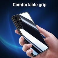 Samsung Galaxy S23 Ultra mágneses tok - 360° védelem, ütésálló fém keret üveggel, fekete 8