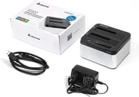 Salcar USB 3.0 HDD/SSD dokkoló állomás, 2 férőhelyes, klónozó funkcióval, 2x8TB 7