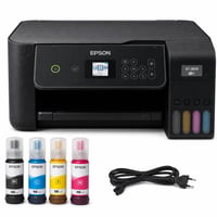 Multifunkčná atramentová tlačiareň Epson EcoTank ET-2870 formátu A4 s Wi-Fi, kopírkou, skenerom a LCD displejom — zaschnutý atrament (stav: pozri 2. obrázok) 1