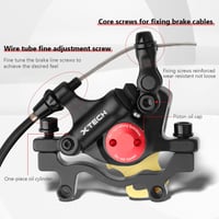 Yungeln Alumínium Hidraulikus Tárcsafék Xiaomi M365 1S Essential Pro Pro2 Elektromos Rollerhez - Adapterrel, Fekete, Rozsdamentes Acél 5