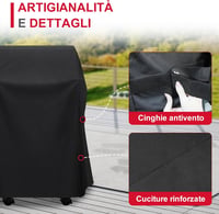 Időjárásálló Grillhuzat Weber 210 Gázgrillekhez - Vízálló Oxford Anyag, Fekete, 76x66x109 cm, Hosszabbított Élettartam 6
