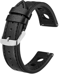 BISONSTRAP Rally Férfi Bőr Óraszíj 20mm Választható Szélességben - Prémium Minőségű Csereszíj Karórákhoz 1
