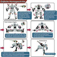 Celestial Wariors 25 cm-es Átalakítható Tigris Robot Játék Gyerekeknek - Fehér 5