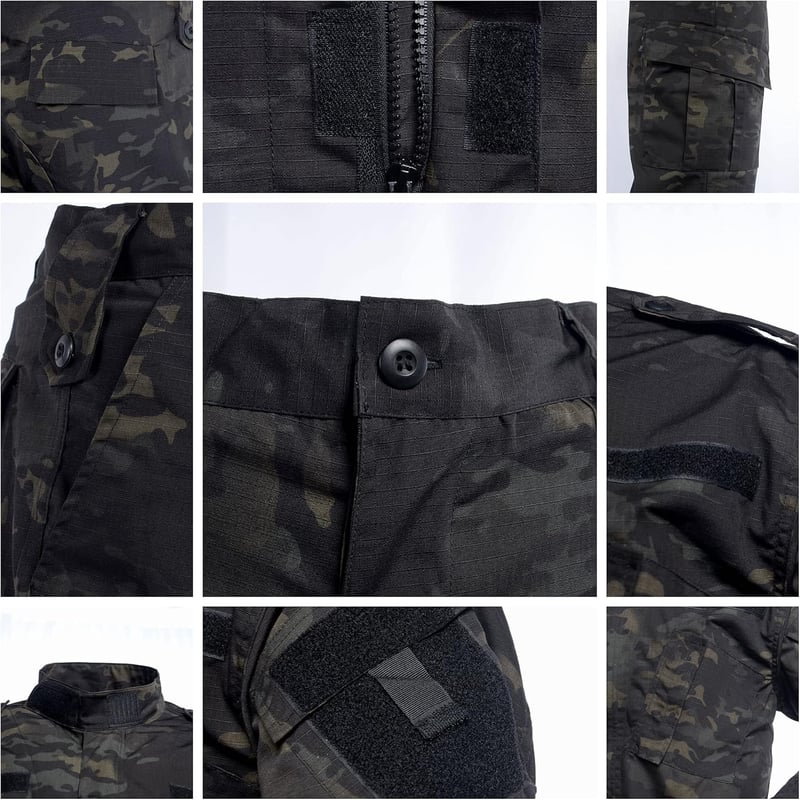 JOYASUS Taktikai Airsoft Egyenruha - Terepszínű BDU Szett XL Méretben