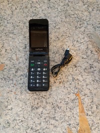Telefon mobil pliabil pentru seniori myPhone Flip LTE, Dual SIM, 4G, buton SOS, lanternă, 1000 mAh, bleumarin, utilizat 3
