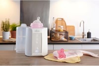 Chicco 2 az 1-ben Bébiétel és Cumisüveg Melegítő, Időzítő, Kiolvasztó és Sterilizáló Funkcióval, Üvegekhez és Bébiételes Üvegekhez, Fehér 4