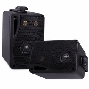 Pyle 3,5" Bluetooth Kültéri Hangszóró 200W – 3-utas Sztereó Vízálló Falra Szerelhető Hangfal — csavarok nélkül (állapot: lásd a 2. képet)