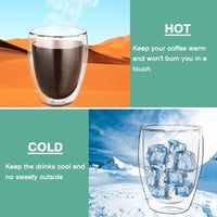 LOMUG hőszigetelt latte macchiato pohár szett 350ml, kanállal és fedéllel 3