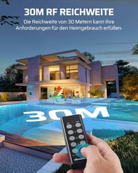 DEWENWILS IP44 Kültéri Távirányítós Konnektor Szett, 5db, 30m Hatótáv 5