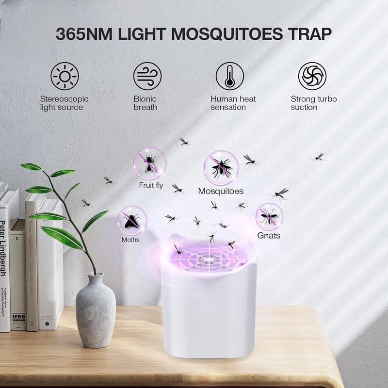 Elektromos USB rovarcsapda LED fénnyel - Szúnyog- és muslicairtó lámpa bel- és kültérre