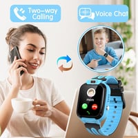 Clleylise GPS Gyerek Okosóra - Kék, Vízálló, Telefonos, Kamerás, 4-16 éveseknek 3