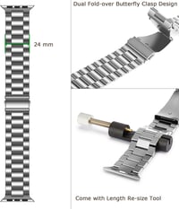 Apple Watch Rozsdamentes Acél Cserepánt - Minden Sorozathoz Kompatibilis 5