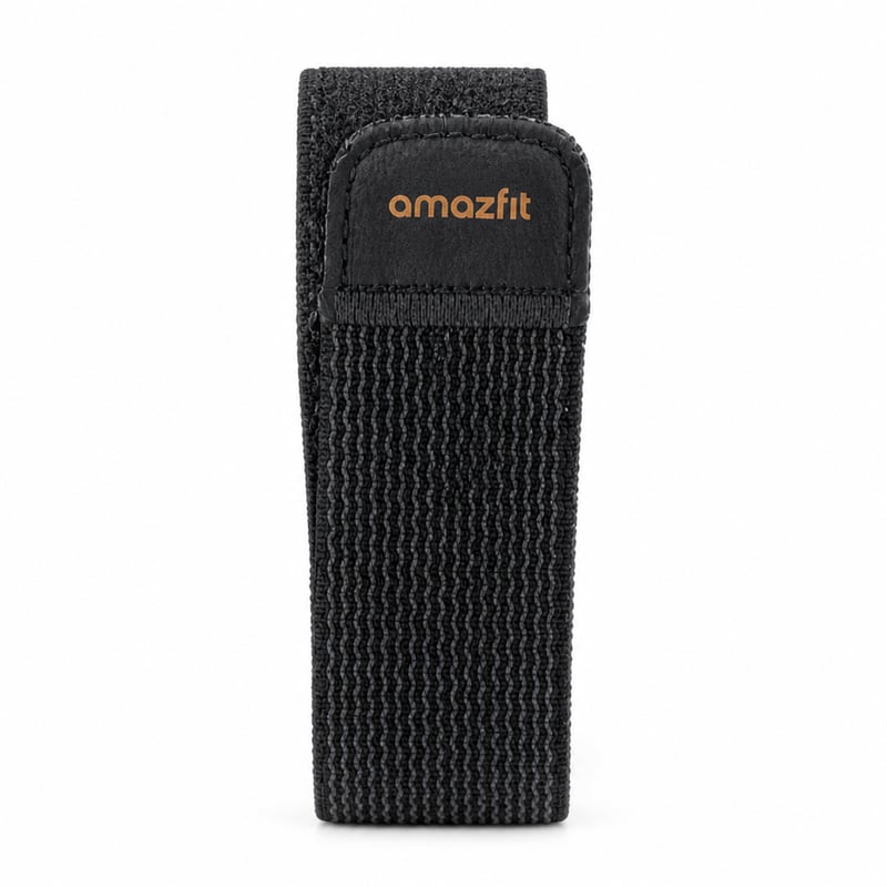 Curea de schimb pentru tracker fitness Amazfit Helio - negru, produs provenit din dezmembrări, pentru bandă cu monitorizare cardiacă