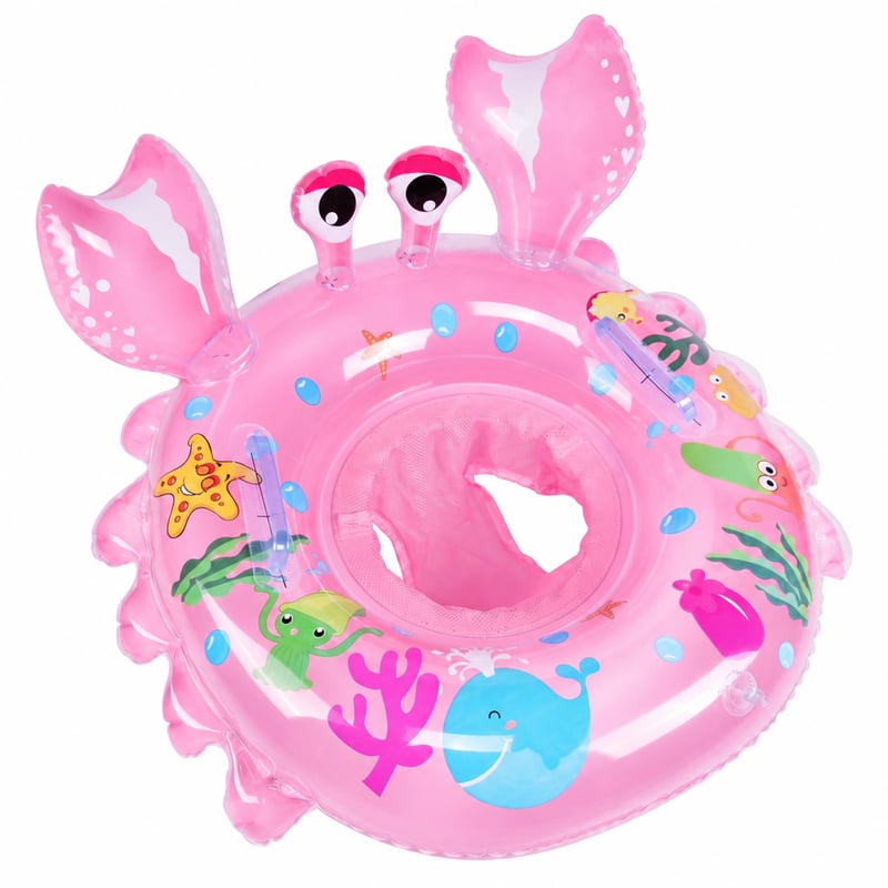 Olycism Felfújható Baba Úszógyűrű Biztonsági Üléssel – Csecsemő — javítókészlet@endsection nélkül (állapot: lásd a 2. képet)