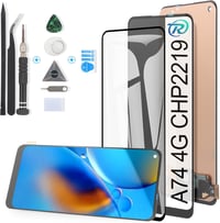 RongZy OPPO A74 4G LCD Kijelző és Érintőképernyő Csere Készlet - Fekete Színű Digitalizáló Panel Szerszámokkal Telefonjavításhoz 1