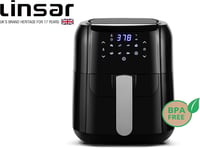 Linsar Forrólevegős Fritőz 5.5L - Érintőképernyős Airfryer Időzítővel és Melegen tartó Funkcióval - 1400W 6