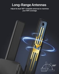 BrosTrend AX3000 WiFi 6 Vezeték Nélküli Access Point 3000 Mbit/s Gigabit Porttal - Fali Csatlakozós WLAN Hozzáférési Pont 45 Eszközhöz 5