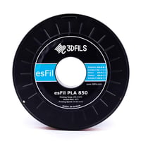3DFILS EsFil PLA Ingeo 3D850 filament pre 3D tlačiarne, 1,75 mm, 1 kg, čierny 3