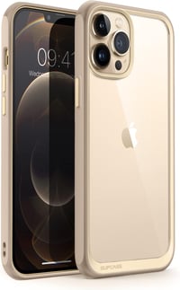 iPhone 13 Pro Vékony Ütésálló Szilikon Tok - Púderrózsaszín, Átlátszó 1