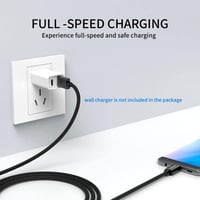 Samsung USB-C gyorstöltő kábel 3db, Huawei és Sony kompatibilis, fekete 3