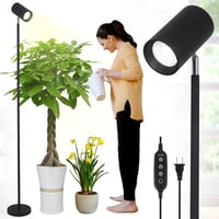 Rayofly 40W Teljes Spektrumú LED Növénylámpa - Állítható Magasságú Beltéri Növényvilágítás Időzítővel 4/8/12H, Fekete Állványos Lámpa Nagy N 1