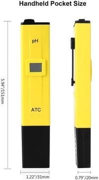 Nynelly Digitális pH Mérő Toll LCD Kijelzővel - Vízminőség Teszter Automatikus Kalibrációval 0-14 Tartományban Medencékhez, Akváriumokhoz, H 2