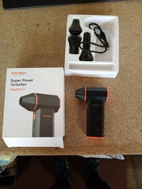 Elektrický fúkač WOLFBOX MegaFlow 50, 110 000 ot./min, bezdrôtový akumulátorový čistič prachu s 3 rýchlosťami a USB-C nabíjaním na klávesnicu 4