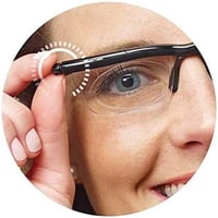LJFYXZ Állítható Dioptriás Szemüveg -6D és +3D Között - HD Fáradtságcsökkentő Lencsék Férfiaknak és Nőknek - Kézi Fókuszállítással Olvasásho 2