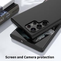 Samsung Galaxy S22 Ultra 5G Vékony Fekete TPU Védőtok 4