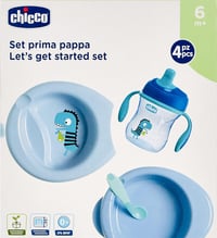 Chicco Ajándékszett 6 Hónapos Kortól - Balu Színű Elválasztási Készlet Szivárgásmentes Etetőeszközökkel, Műanyag Kivitel, 2022-es Modell 2