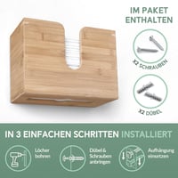 Nature Supplies Fa Kéztörlő Adagoló - Falra Szerelhető vagy Asztali Kivitel, C, Z és Interfold Hajtogatású Papírtörlőkhöz 10