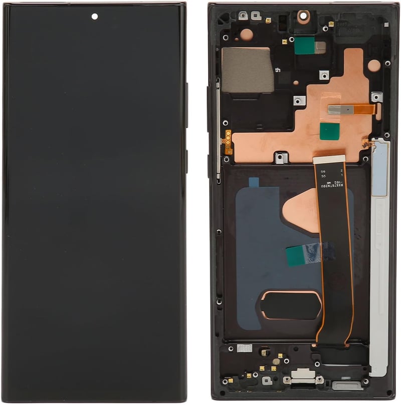 Sxhlseller Galaxy Note 20 Ultra OLED Kijelző Érintőpanellel - Teljes Kerettel és Ujjlenyomat Funkcióval, Teljesen Összeszerelt Telefon Digit