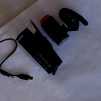 Fischer set LED svjetala za bicikl Twin 80/40/20 Lux, prednje i stražnje svjetlo od 360° — nedostaje nosač za prednje svjetlo (stanje: vidi 2. sliku) 2