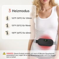 Wadeo menstruációs melegítőöv - 3 hőfokozat, 4 masszázsmód, USB-C töltés 4